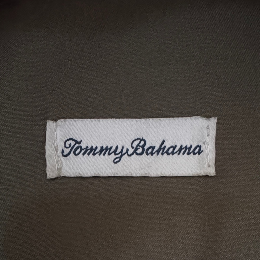 Tommy Bahama Olive and Tan Backpack - Picture 2 of 3